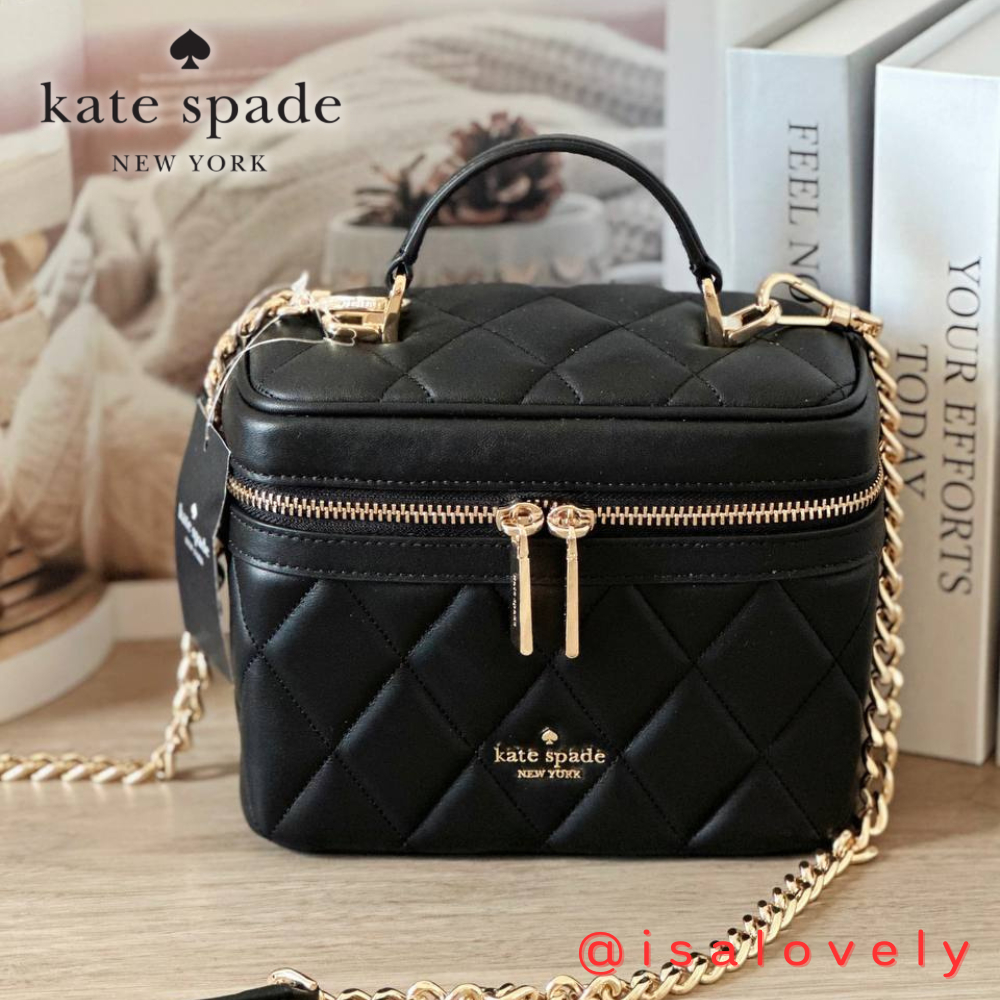 📌Isa Lovely Shop📌  KATE SPADE KB563 CAREY TRUNK CROSSBODY Color: BLACK