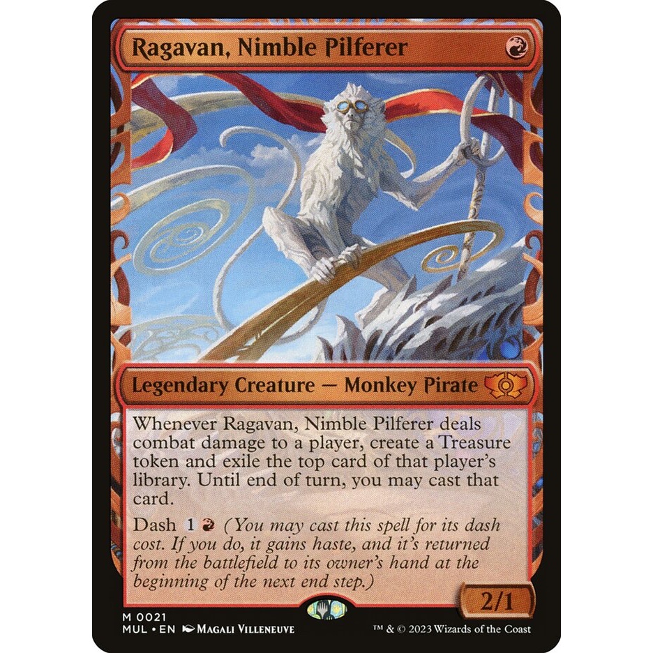 Ragavan, Nimble Pilferer การ์ด Magic The Gathering ของแท้ จากชุด Multiverse Legends