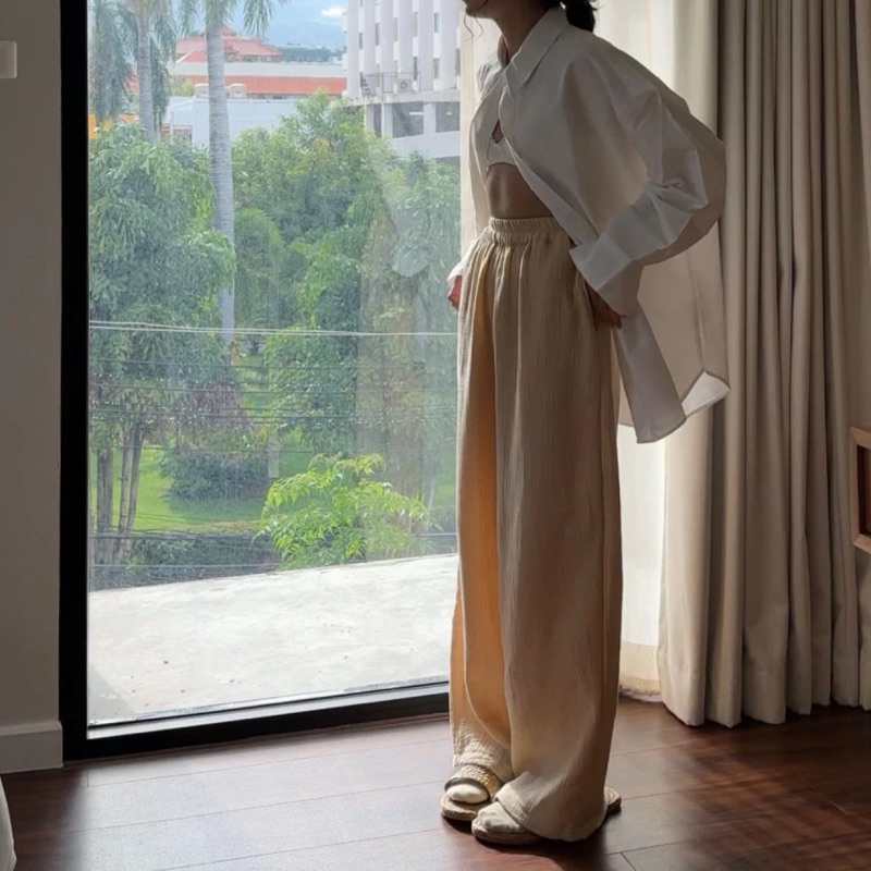 new you pants vol.2 : กางเกงขายาวผ้าฝ้ายสาลู 3 ชั้น