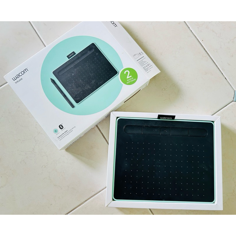 Wacom Intuos S Bluetooth  (CTL-4100WL) กระดานสำหรับวาดภาพกราฟฟิก Green สีเขียว(มือสอง)