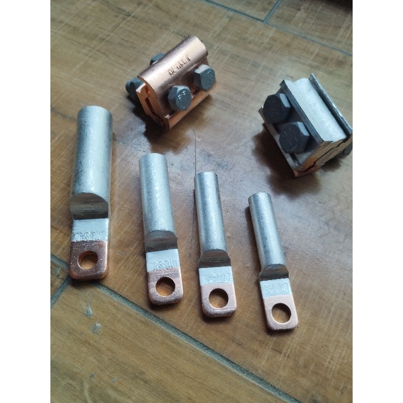 #พร้อมส่งราคาโรงงาน หางปลาอลูมิเนียม หัวทองแดง ผสม Bimetal 1 รู แบบเข้าเบรกเกอร์ได้