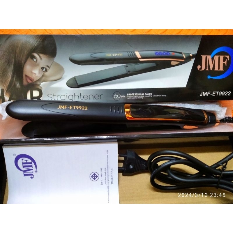 เครื่องหนีบผม JMF-ET9922🌼เครื่องม้วนผมJMF-ET9922 ##มือ2