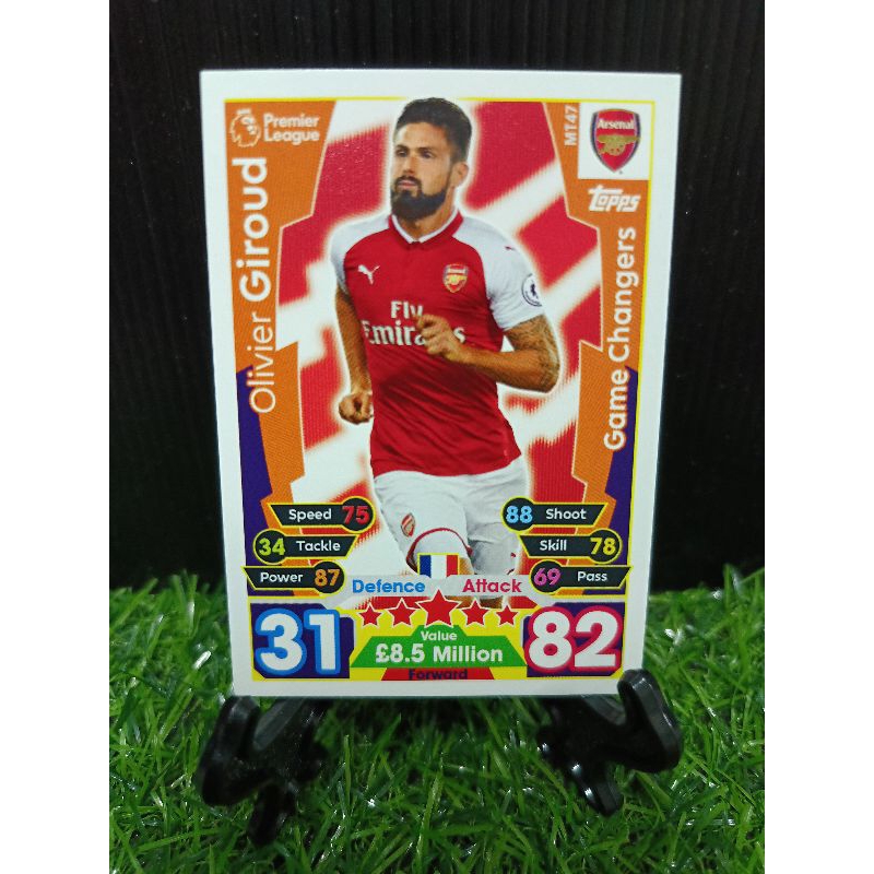Olivier Giroud Game Changers Arsenal Forward Match attax Card