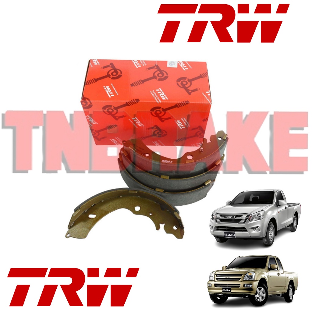 ก้ามเบรคหลัง ผ้าเบรคหลัง D-Max, DMAX, D Max 2WD ตัวเตี้ย 2012-2019 ISUZU TRW GS7898
