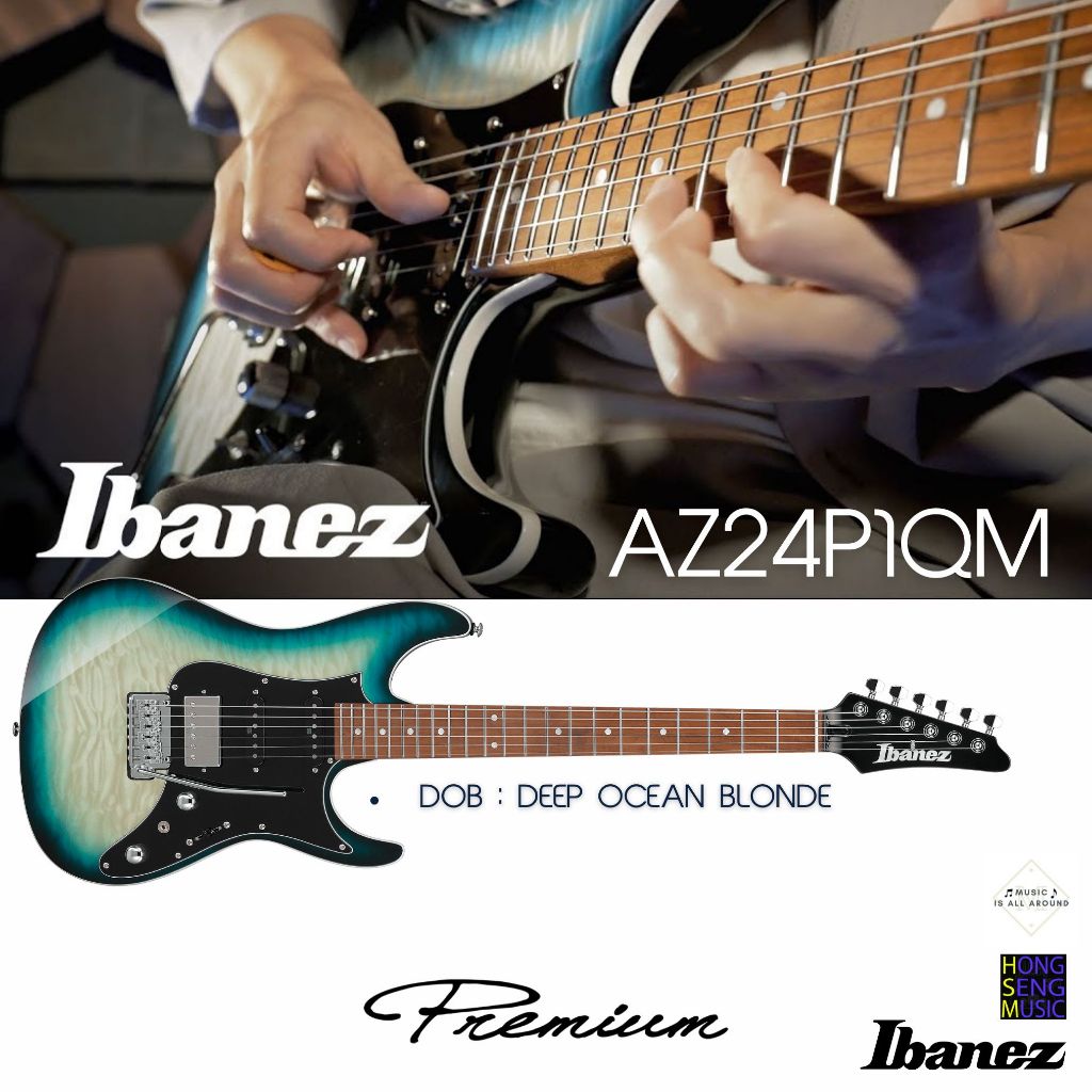 กีตาร์ไฟฟ้า Ibanez AZ Premium series รุ่น AZ24P1QM