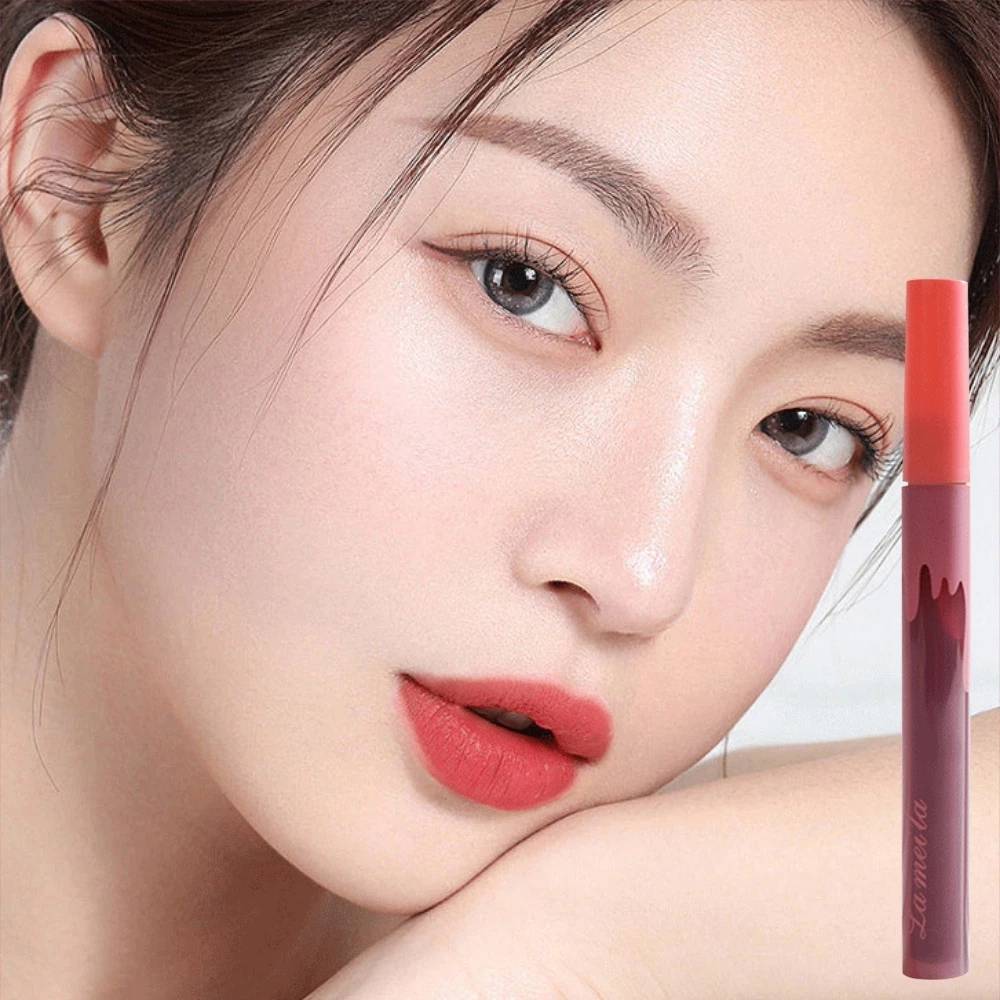 C.239.Lameilaลิปสติก เนื้อแมตต์กํามะหยี่ 6 สี ลิปแก้ม ใช้ได้สองแบบ กันน้ํา กันเหงื่อ ติดทน ไม่ซีดจาง