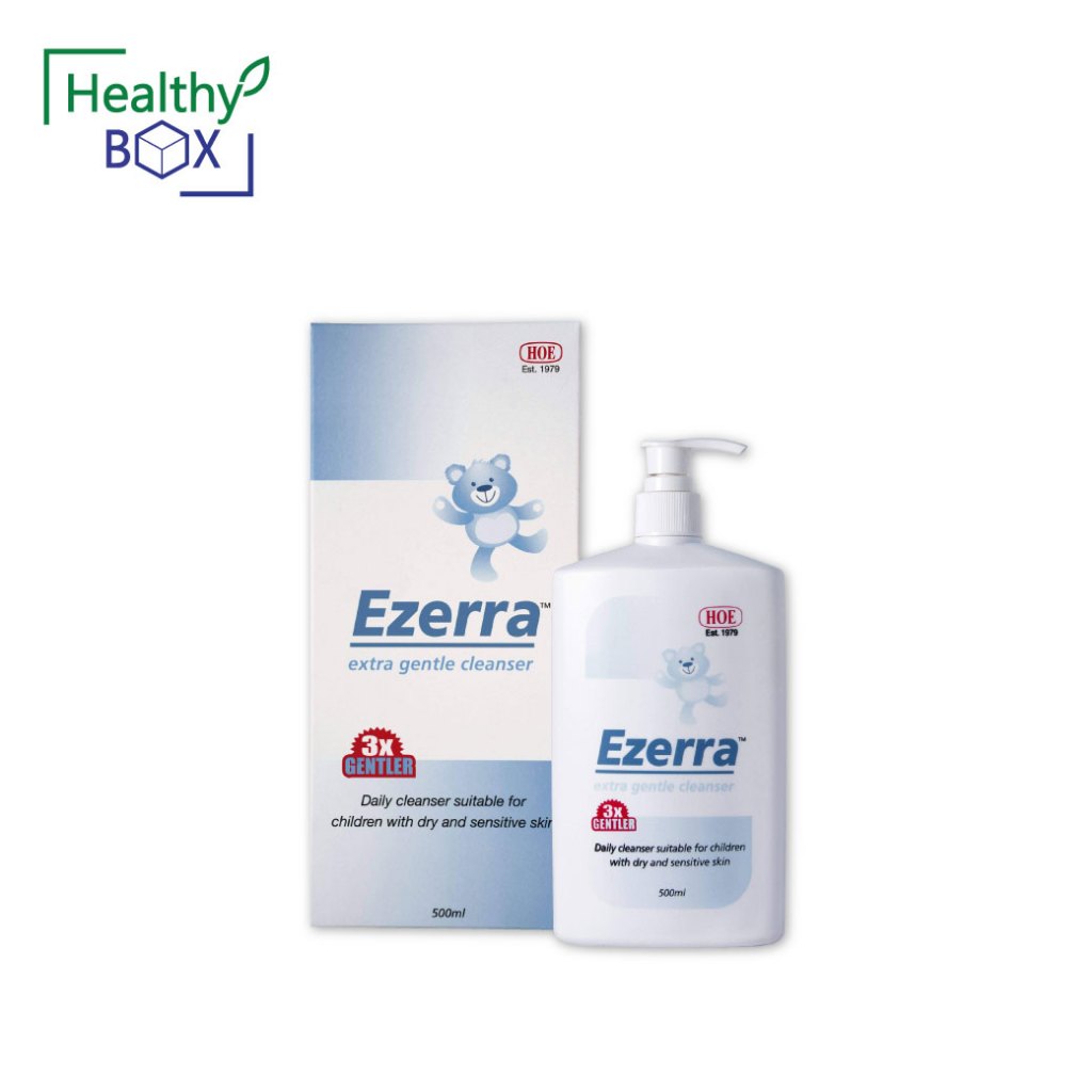 EZERRA EXTRA GENTLE CLEANSER 500 ml อีเซอร์ร่า เอ็กซ์ตร้า เจนเทิล คลีนเซอร์ อาบน้ำล้างหน้า ทารกใช้ได