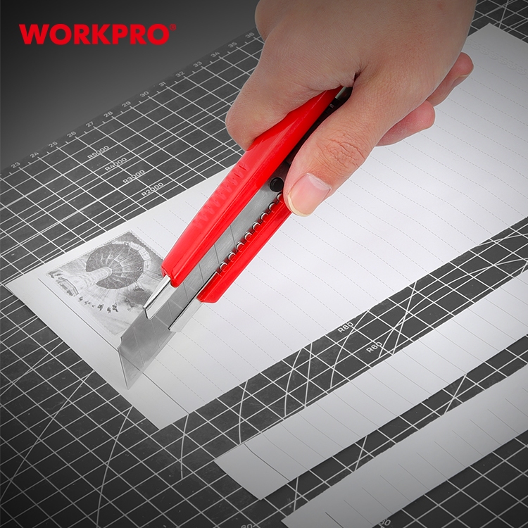 WORKPRO มีดคัตเตอร์ด้ามพลาสติก 9 มม. รุ่น WP212006 — صورة 5