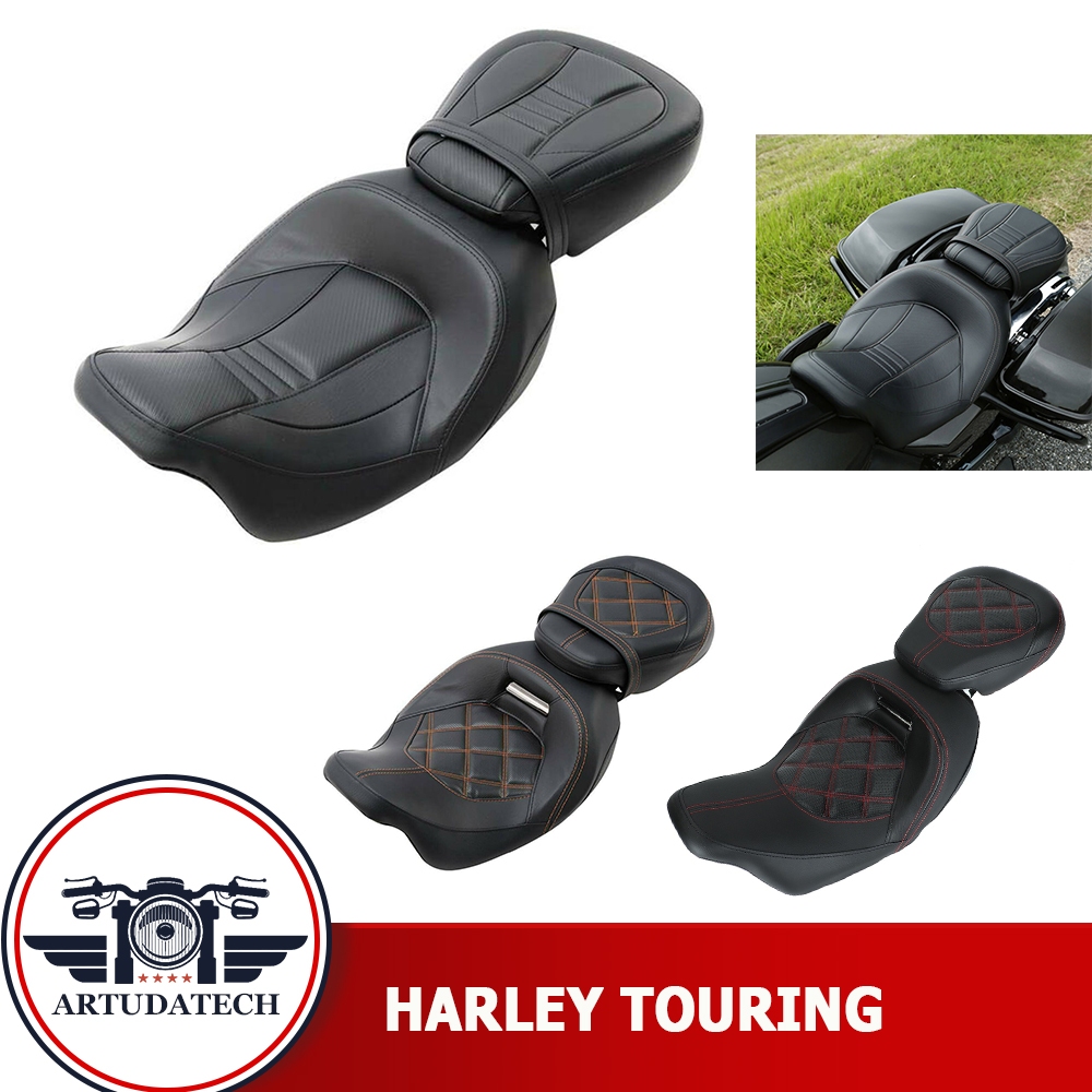 เบาะรองนั่งมอเตอร์ไซค์ Harley Touring Road Glide Road King Street Glide 2009-2023 เบาะรถมอเตอร์ไซค์ 