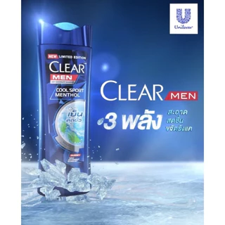 (1แถม1) ถูกสุดๆ! แชมพู Clear Men ขวดใหญ่ เคลียร์ เมน ขวดปั้ม 350/360/370/390 ml. Shampoo Cool Sport Menthol / Deep Clean