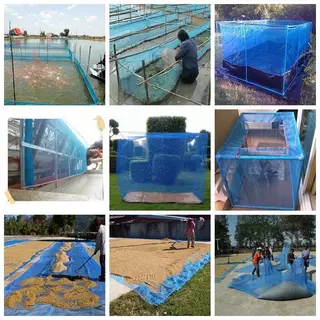 ตาข่ายผ้ามุ้งฟ้า 16ตา เหมาะสำหรับทำโรงเรือนปลูกผักปลอดสารพิใช้ทำลานตากข้าว/ทำคอกสัตว์กันยุงใช้เลี้ยงลูกปลา เลี้ยงกุ้ง