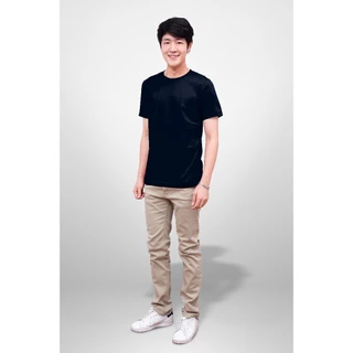 เสื้อยืด Noproblem แท้ 100% ผ้าคอตตอน 20 เซมิ เนื้อนุ่ม ไม่หด ไม่ย้วย ทรงยูนิเซ็กส์ ใส่ได้ทั้งชายหญิง สีกรมเข้ม