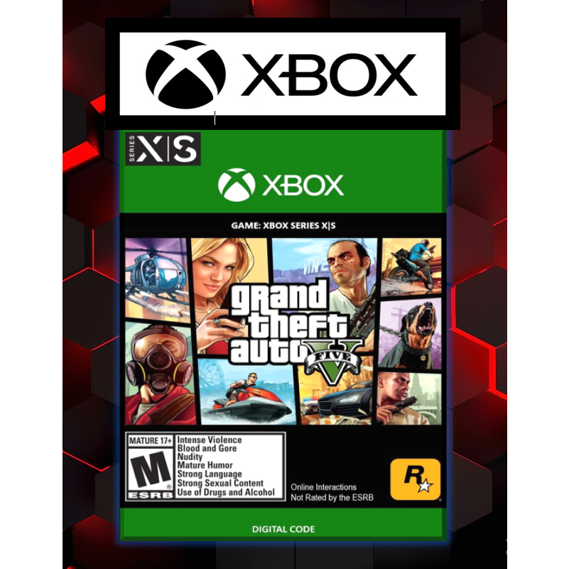 [ XBOX Digital Code ] Grand Theft Auto V Premium Online Edition + Cash Card (Xbox One and Xbox Series X/S)