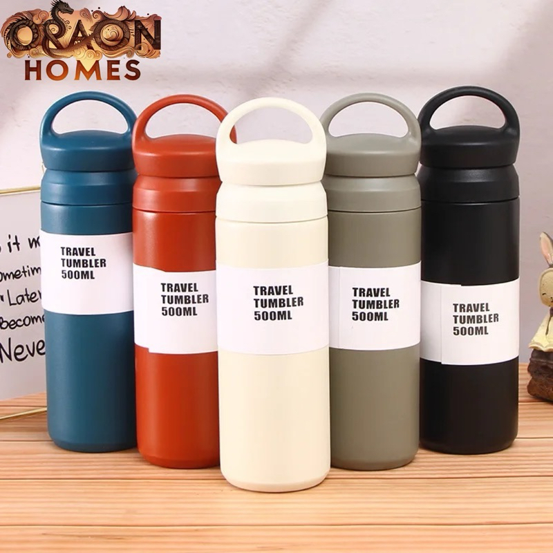 Travel Tumbler แก้วน้ำ แสตนเลส 304 เก็บความเย็น 8-12 ชม. กระติกน้ำเย็น กระบอกน้ำเย็น กระติกน้ำสแตนเลส 500ml