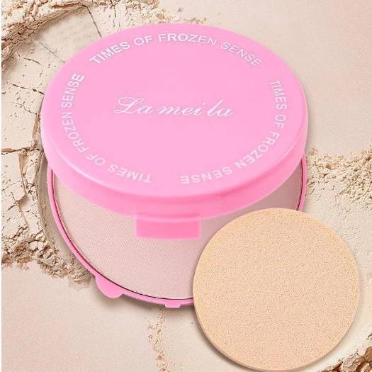 C.241.LAMEILA แป้งพัฟผสมรองพื้น 5214 คุมมัน เนื้อแมท เบลอรูขุมขน  บางเบา เกลี่ยง่าย ขาวกระจ่างใส