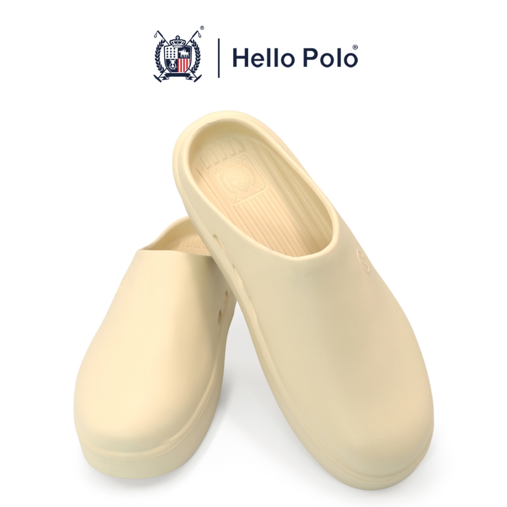 Hello Polo รองเท้าแตะแฟชั่น แบบสวม รองเท้าพื้นนิ่ม สำหรับผู้ชายและผู้หญิง พื้นหนาใส่สบาย เหมาะทุกฤดู HP8023