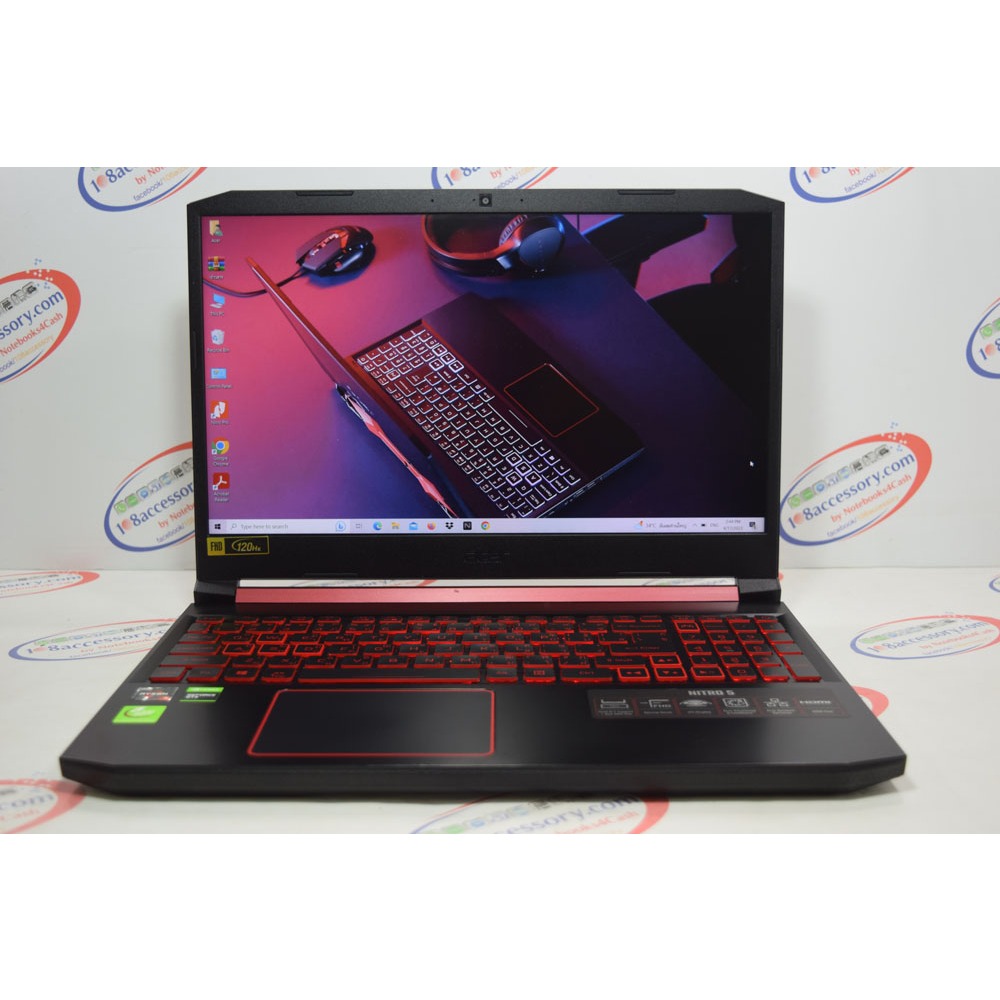 ขายด่วน ! Gaming Acer Nitro 5 15.6” 120Hz ซีพียู Ryzen 7 การ์ดจอ GTX 1650 4GB