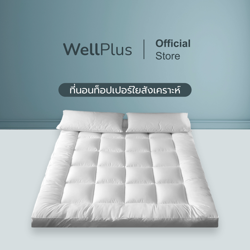 Wellplus Topper ที่นอนท็อปเปอร์สุขภาพ หนา 4 นิ้ว ใยสังเคราะห์ นุ่มสบาย ระบายอากาศได้ดี