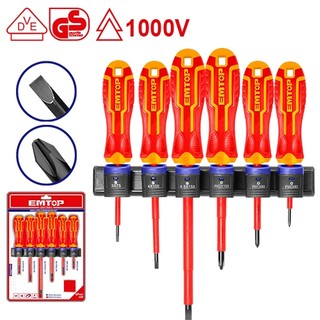 EMTOP ชุดไขควงหุ้มฉนวน 6PCS รุ่น ESSTJS061