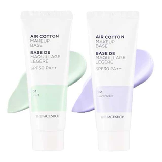 แท้ / พร้อมส่งThe Face Shop AIR COTTON MAKE UP BASE SPF30 PA++
