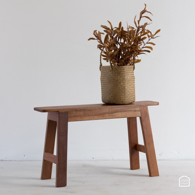 เก้าอี้ม้านั่งยาว Lee Bench ทำจากไม้เนื้อแข็งเก่า แนว Rustic ไว้แต่งบ้าน แต่งคาเฟ่ สไตล์ Minimal