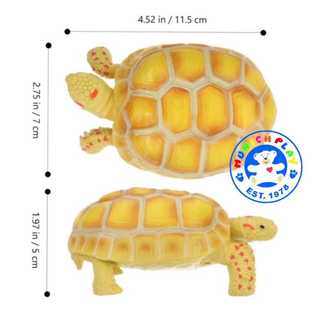 Munich Play โมเดลสัตว์ Turtle เต่า ซูลคาต้า ทอง ขนาด 11.50 CM (จากหาดใหญ่) - รูปที่ 4