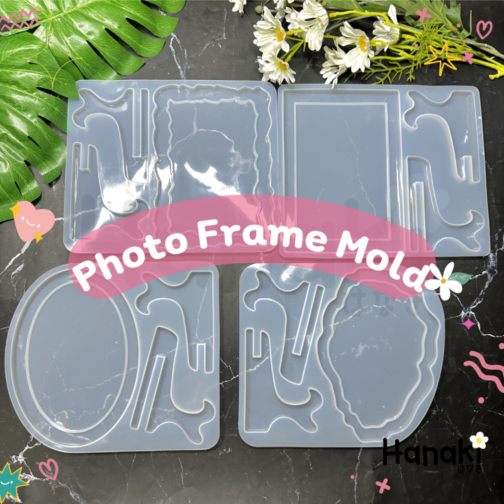 【พร้อมส่งจากไทย 】 แม่พิมพ์กรอบรูปพร้อมฐานตั้ง รูปทรงน่ารัก