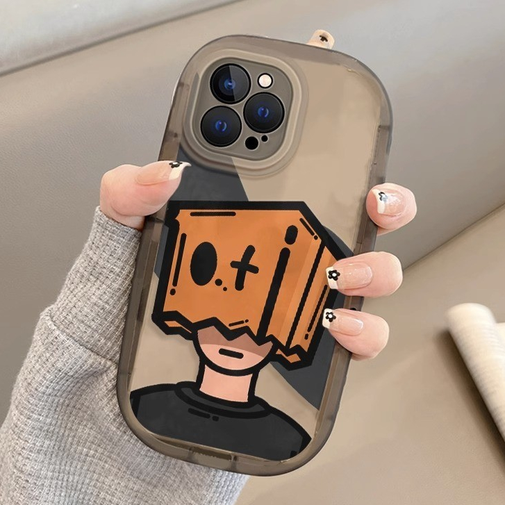 สำหรับ iPhone 13 12 14 11 15 Pro Max XR X Plus XS 7 8 SE เคสโทรศัพท์ TPUลายการ์ตูน กันกระแทกและเคสโทรศัพท์มือถือ