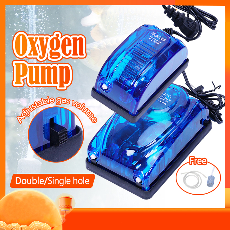 เครื่องออกซิเจน ออกซิเจนกุ้ง ปั๊มลมตู้ปลา ท่อจ่ายลม + หัวทราย