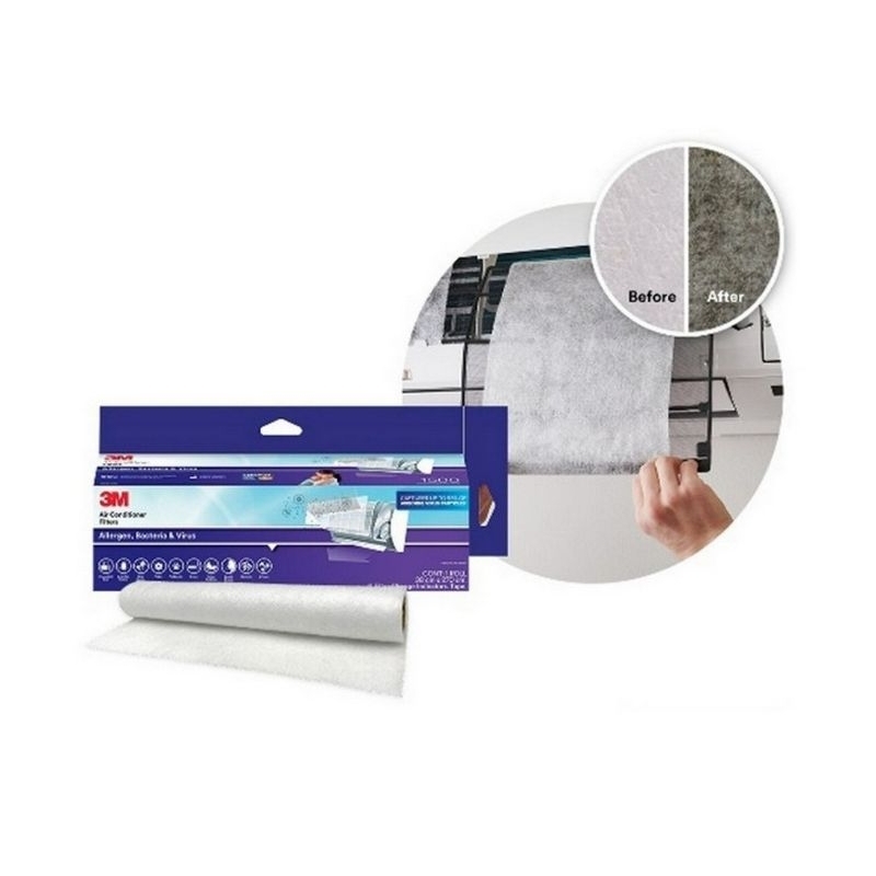 3M รุ่น 9809  แผ่นดักจับฝุ่นในอากาศ ขนาด 380 X 2700 มม.ของแท้100%