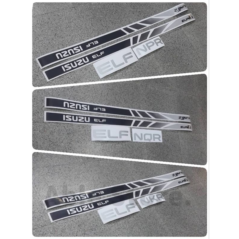 ลายข้าง EURO2 ELF ISUZU รุ่น NKR และ NQR และ NPR สำหรับติดรถ ISUZU EURO2