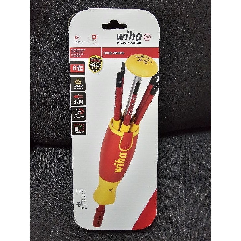 ชุดไขควงกันไฟ VDE 1000V Best.-Nr. 38612 SLIM LiftUp electric wiha