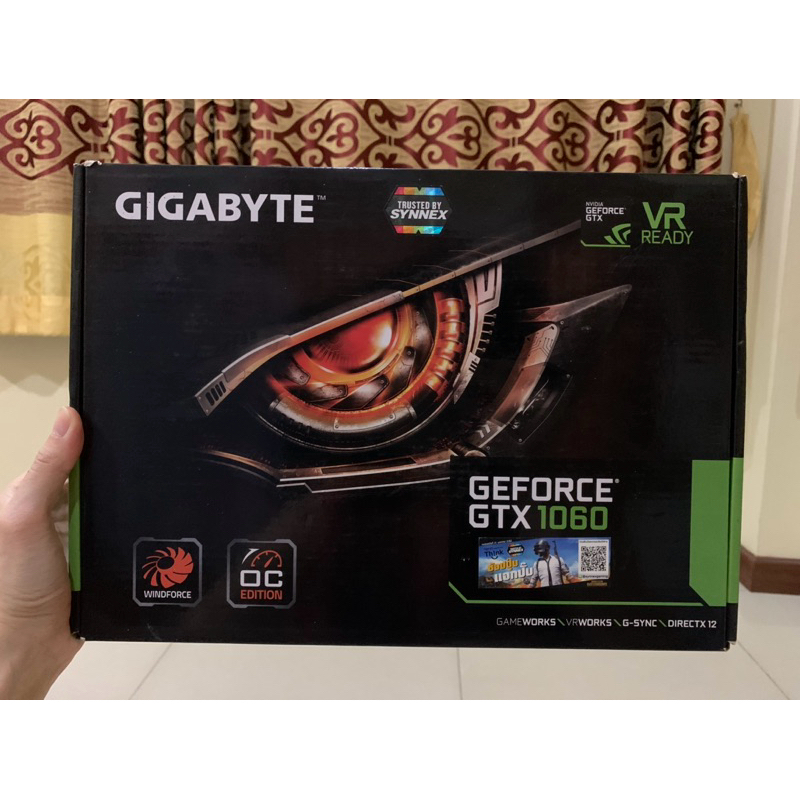 กล่องการ์ดจอ gigabyte รุ่น geforce gtx 1060
