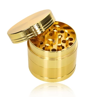 ที่บดสมุนไพร 40มม. 50มม. 55มม. 63มม. Grinder 4 ชั้น 63mm สีทึบ วัสดุโลหะ บดได้ละเอียด พกพาสะดวก พร้อมส่งจากไทย