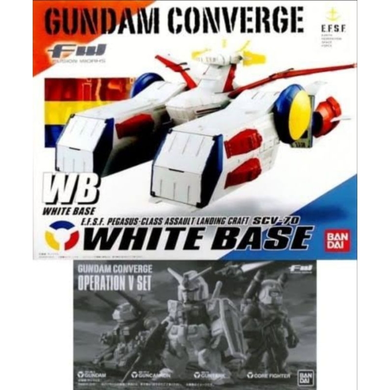 Fw Gundam Converge:Core SCV-70 White Base & Operation V Set