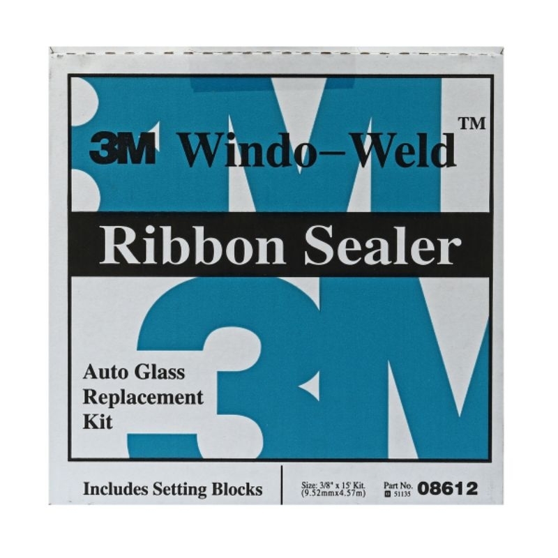 3M รุ่น 8612กาวเส้นติดตั้งกระจกรถยนต์ ความกว้าง 3/8 นิ้ว ความยาว 15 ฟุต​ของแท้100%