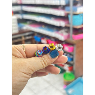 ฝากระปุกปั้มบน (ลายหัวสนาม)  น็อตสแตนเลส304 มี4สีให้เลือก รา…