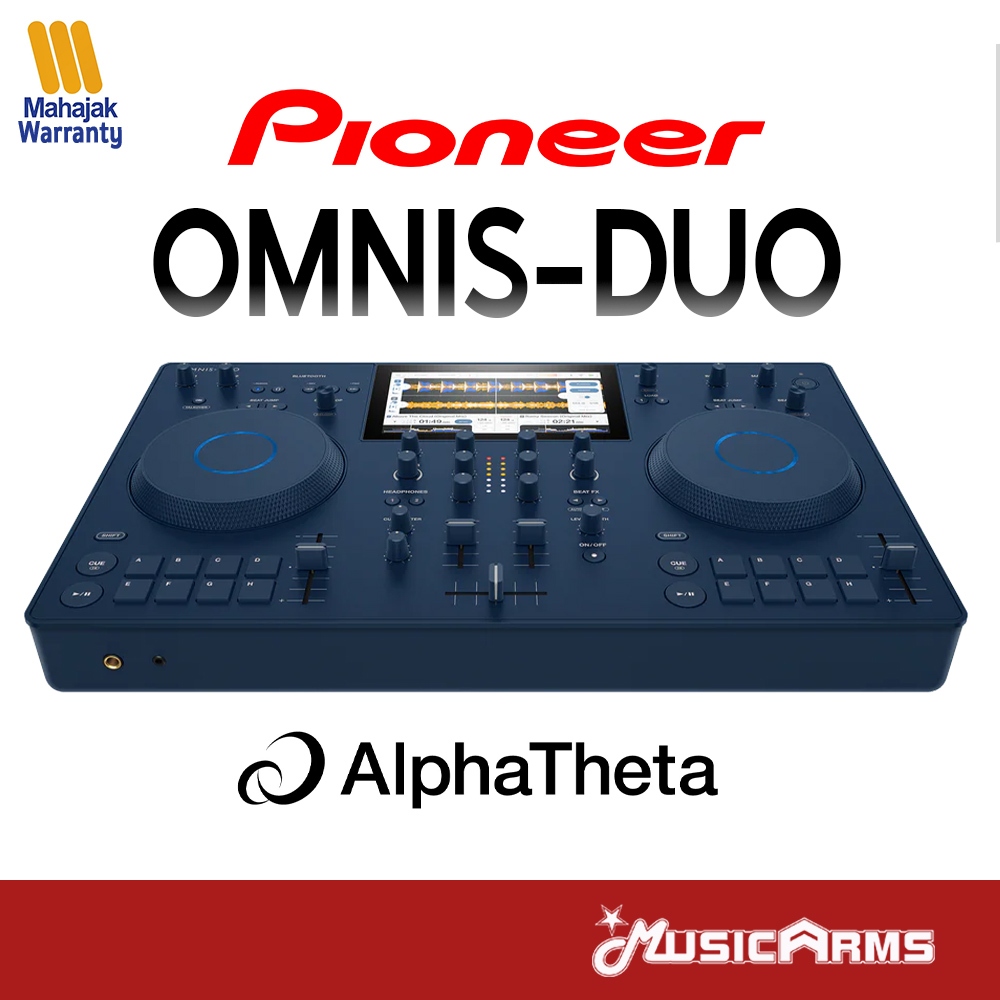 Pioneer DJ / Alpha Theta Omnis-Duo เครื่องเล่นดีเจ Portable all-in-one DJ system ประกันศูนย์มหาจักร Music Arms