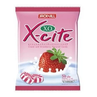 (50เม็ด) เอ็กซ์โซ XO X-cite ลูกอมหลากรสต่างๆ กาแฟ,ชามะนาว,บัตเตอร์คาราเมล,ผลไม้รวม มีให้เลือก 7 รส