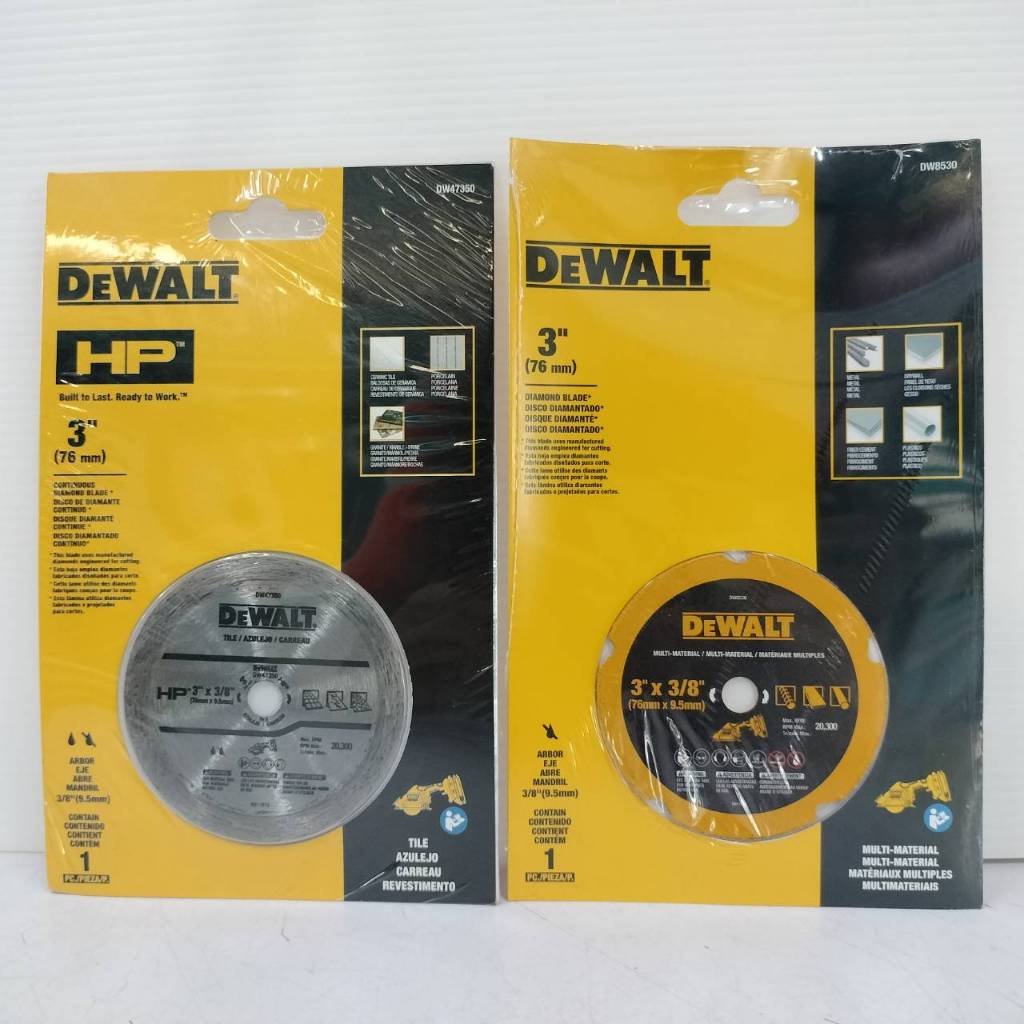 DEWALT ใบตัดกระเบื้อง 3 นิ้ว สำหรับเครื่องตัดรุ่น DCS438 รุ่น DW47350 , DW8530