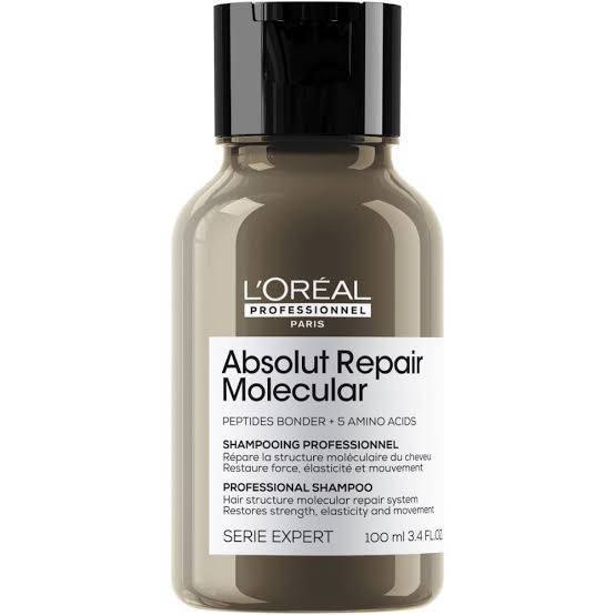 Loreal Absolut Repair Molecular Shampoo 100ml ฟื้นบำรุงผมเสียได้อย่างล้ำลึก ไม่ให้ผมพันกัน