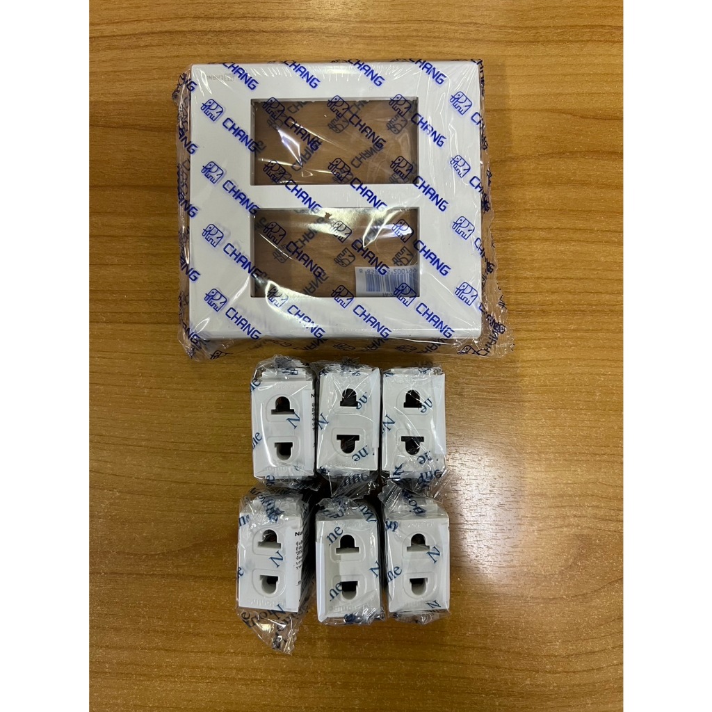 ❤️ส่งทุกวันจ้า❤️ เต้ารับคู่มีกราวด์ ปลั๊กไฟ แผงไฟ ตราช้าง  เต้ารับปลั๊กไฟ เต้ารับปลั๊กไฟ 3 ขา  904N - รูปที่ 3