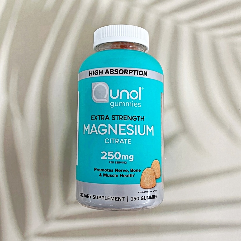 [Qunol®] Extra Strength Magnesium Citrate 250mg 150 Gummies อาหารเสริม แมกนีเซียม แบบกัมมี่