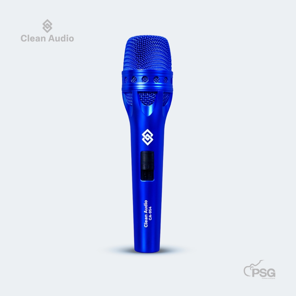 CLEAN AUDIO : CA-954 DARK-BLUE ไมโครโฟนไดนามิค DYNAMIC CARDIOID MICROPHONE