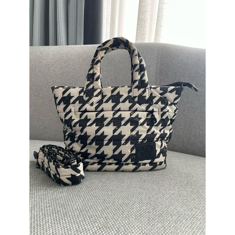 CiPU AIRY Face Bag S - Splash Gold Houndstooth