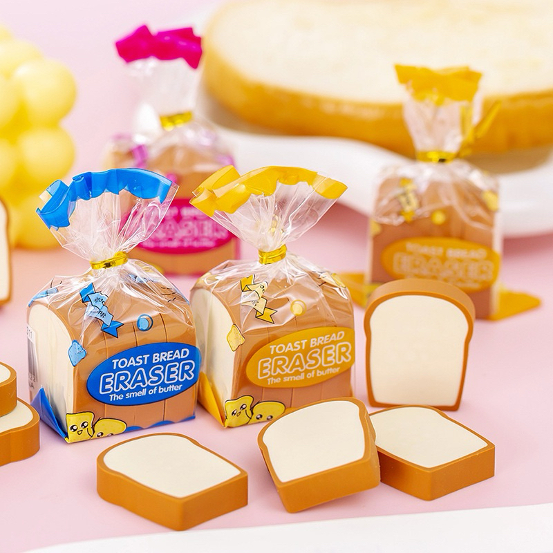ยางลบดินสอ ขนมปัง ของจิ๋ว เหมือนจริง น่ารักมาก Cute Eraser ยางลบ ดินสอ เครื่องเขียน อุปกรณ์การเรียน