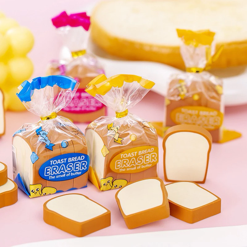 ยางลบดินสอ ขนมปัง ของจิ๋ว เหมือนจริง น่ารักมาก Cute Eraser ยางลบ ดินสอ เครื่องเขียน อุปกรณ์การเรียน
