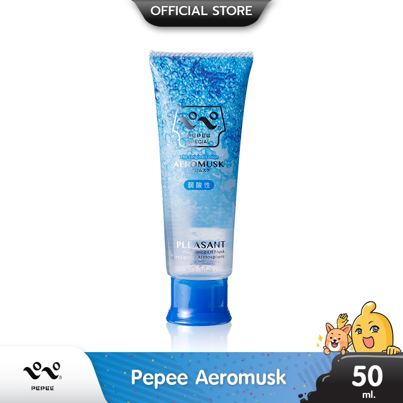 Pepee Aeromusk เจลหล่อลื่นญี่ปุ่น สูตรน้ำ หนืดพิเศษ กลิ่นหอม บรรจุ 1 ชิ้น (ขนาด 50 ml.)