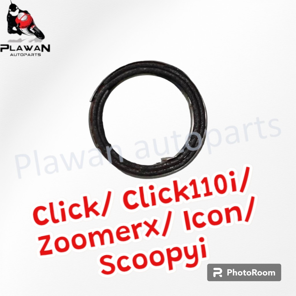 ประเก็นปากท่อ ประเก็นคอท่อ เดิม Ninja Click/ Click110i/ Zoomerx/ Icon/ Scoopyi ประเก็นคอท่อไอเสียมอเตอร์ไซด์ ปะเก็น
