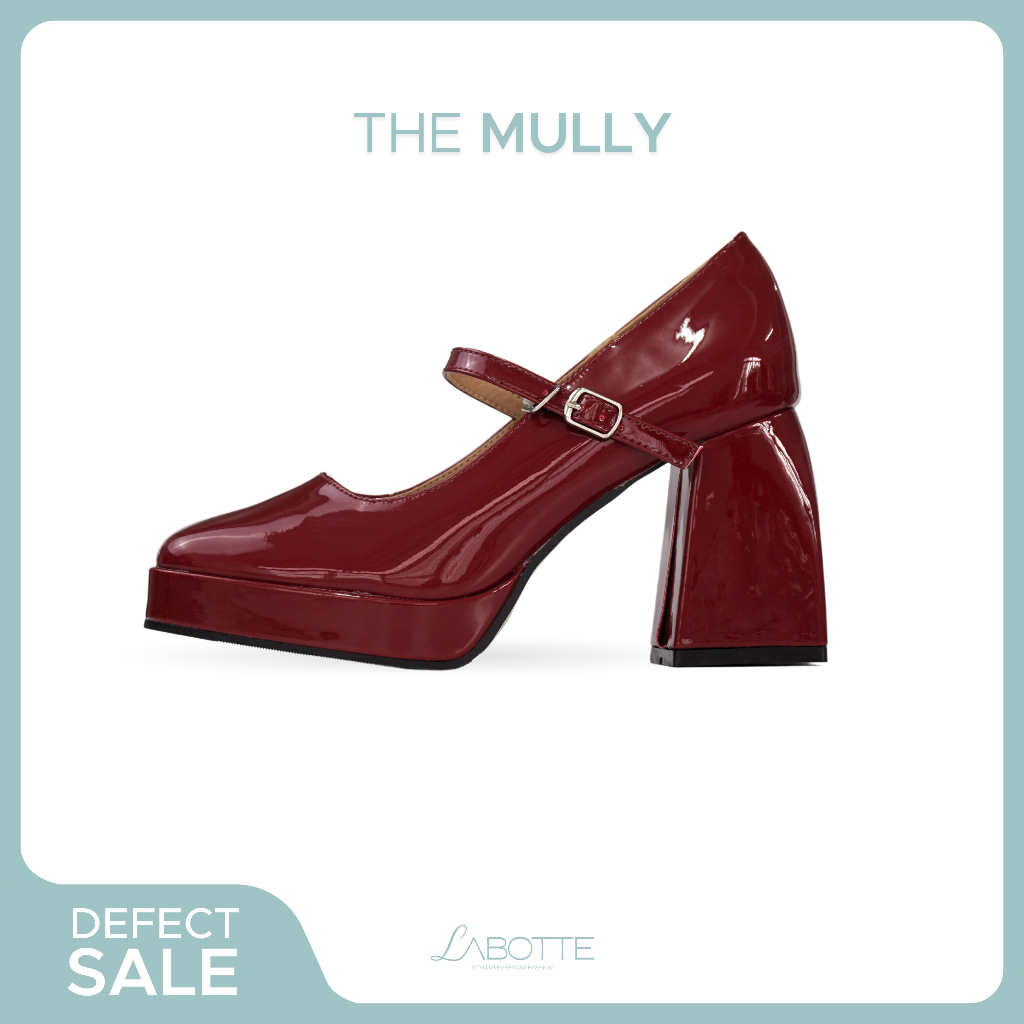 The Mully (Defect) รองเท้าส้นตึก Mary Jane Shoes 5012-2 (สินค้ามีตำหนิ)